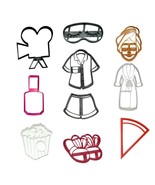 Girl Sleepover Pajama Party Set Of 10 Cookie Cutters Made In USA PR9043 - $522.91 MXN