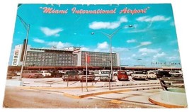 MIAMI FLORIDA INTERNATIONAL AIRPORT, Hotel / Great Old Cars ~ c1960s Pos... - £1.57 GBP