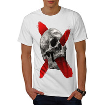Wellcoda Skeleton Rock Skull Mens T-shirt, Concert Graphic Design Printed Tee - £14.87 GBP+