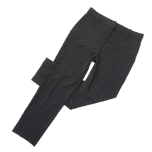 NWT Theory Treeca in Charcoal Melange Pinstripe Stretch Wool Ankle Pants 0 - £65.04 GBP