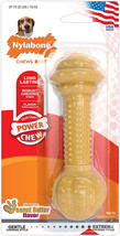 Nylabone Power Chew Barbell Peanut Butter Dog Toy Medium/Large - £11.76 GBP