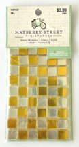 Mayberry Street Pack of Miniature Glass Mosaics Gold &amp; Clear 1:12 NIP 2017 - £9.94 GBP