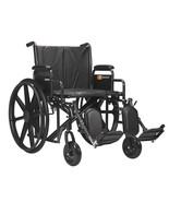 Dynarex DynaRide Bariatric Wheelchair 500 lb Capacity 22” x 18" Seat Elevat... - $327.60