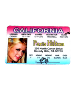 COLLECTIBLE PARIS HILTON CALIFORNIA DRIVERS LICENSE RESTRICTION TINKERBE... - $3.99