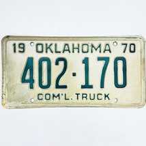 1970 United States Oklahoma Commercial Truck License Plate 402-170 - $12.28 CAD