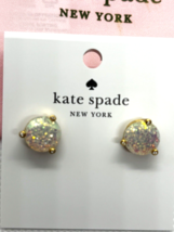 Kate Spade Rise And Shine Stud Earrings Opal Glitter - $21.77
