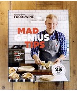 Food &amp; Wine Mad Genius Tips by Justin Chapple Hardcover Recipe Book - £7.89 GBP