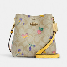 COACH Mini Town Bucket Bag Signature Dreamy Veggie Print Crossbody ~NWT~... - €136,38 EUR