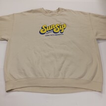 SunSip Men's Tan/Beige Long Sleeve Pullover Sweatshirt Chest 51" image 12