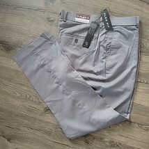 Michael Brandon Flex Fit Slim fit Stretch Dress pants Grey 34 x 32 B4HP - £23.66 GBP