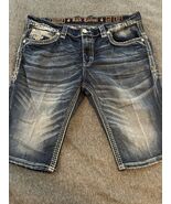 Rock Revival Dark Blue Tyrone Short Size 40 Shorts - €76,83 EUR