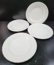 4 Johnson Brothers Regency Bread Butter Plate Set Vintage Swirl Dish England Lot - £23.29 GBP