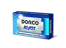 DORCO Double Edge Razor Blades Chromium Ceramic Coating Shaving Blade Pa... - £7.49 GBP