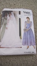 1248 VINTAGE VOGUE Misses Sz 12 Wedding Gown and Bridesmaid Dress Pattern - £17.13 GBP