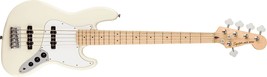 Squier Affinity Series 5-String Jazz Bass, Olympic White, Maple Fingerboard - £305.07 GBP