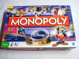 Monopoly Disney Edition 2009 With Golden Tinkerbell Mover Hasbro - £7.72 GBP