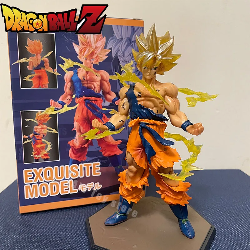Hot Dragon Ball  Son Goku Super Saiyan Anime Figure 16cm Goku DBZ Action Figure - £11.63 GBP+