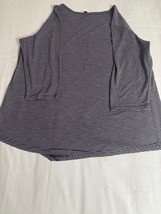 Lee Riders Shape Illusions Women’s Purple & White Stripes Long Sleeve Top Sz XL image 6