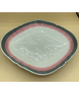 Vintage Tepco Pink Grey Large Center Console Duck Footed Bowl 11.5” X 14... - $2,032.21 MXN