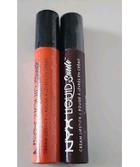 2  NYX Liquid Suede Cream Lipstick- LSCL05Orange/LSCL23 Club Hopper - $11.30