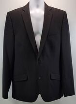 F3) Men's J. Ferrar Solid Black Suit Jacket Super Slim Fit 42L - $39.59