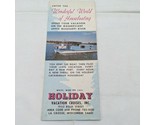 Vintage Wonderful World Of Houseboating Mississippi River Holiday Vacati... - $17.81