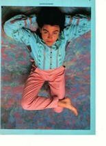 Paul Young teen magazine pinup clipping barefoot laying down - £2.74 GBP