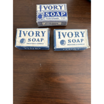 Vintage Ivory Soap Bar Lot 3 Proctor &amp; Gamble Blue White Unopened Damage Package - £19.66 GBP