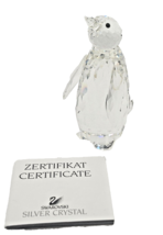 Swarovski Silver Crystal Large Penguin- 7643 NR 85 / #010008 in Box - $44.55