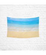 Clear Blue Seashore Beach Wall Tapestry - $50.25 CAD