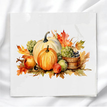 Fall Centerpiece Quilt Block Image Printed on Fabric Square FCP74963 - $3.82+