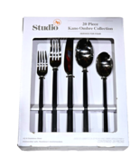 Studio 3B 20 Piece Kano Ombre Collection Stainless Steel Silverware Serv... - $34.25 CAD