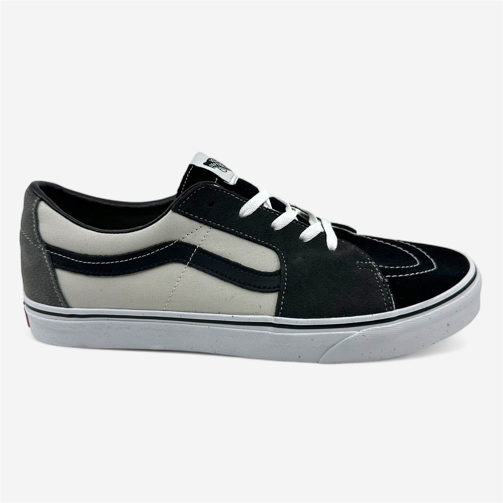 VANS SK8 Low (Color Block) Drizzle True White Mens Athletic Sneaker