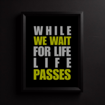 Life Quote Print Life Wall Art Life Poster Life Sayings Inspirational Sa... - £3.98 GBP