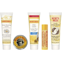 Burt&#39;s Bees Essential Gift Set, Cleansing Cream, Hand Salve, Body Lotion, Foot.. - £24.10 GBP