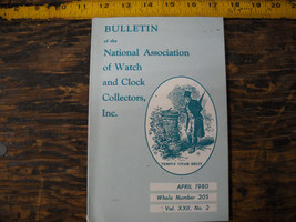 NAWCC Bulletin April 1980 Asaph Hall of Goshen &amp; Clinton First Double To... - £7.39 GBP