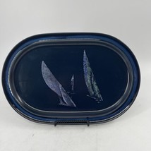 Noritake Primastone Spinnaker #8304 Genuine Stoneware Oval 14” Platter Japan - £34.88 GBP