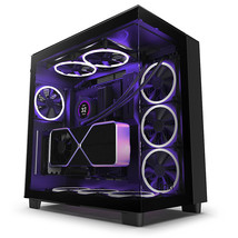 NZXT - H9 Elite ATX Mid-Tower Case with Dual Chamber - Black - £284.85 GBP