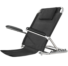 Steel Folding Adjustable Angle Bed Backrest Support Frame With Armrests ... - $54.19