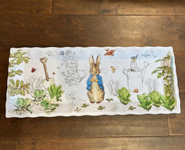 BEATRIX POTTER Melamine Peter Rabbit Easter Large Serving Platter (19&quot; x... - £23.94 GBP