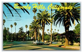 Typical Residential Street View Beverly Hills California CA Chrome Postcard S23 - £1.53 GBP