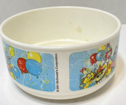 Rare VTG 2001 Whirley Industries McDonalds Characters Birthday Plastic Bowl - $16.56