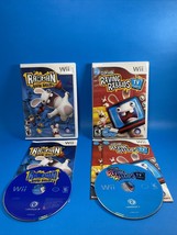 Rayman Raving Rabbids And TV Party (Nintendo Wii, 2008) Both CIB Complete Tested - £5.28 GBP