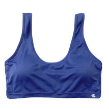 Lucky Brand Sports Bra Womens size Large Pullover Lightly Padded Blue - £14.38 GBP
