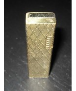 NOBLE SPARKS Gold Tone Diagonal Lift Arm Side Wheel Roller Butane Gas Li... - €11,14 EUR