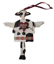 HolyCow Ornament Christmas Primitive Country Angel Wings Funny  - £13.05 GBP