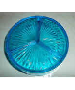 Vintage Indiana Glass Serene Blue Color Sectional Collectible Table Candy Displa - £22.37 GBP