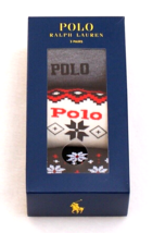 Polo Ralph Lauren  Holiday Crew Socks 3 in Box Men&#39;s  4-10.5  New In Box - £31.04 GBP
