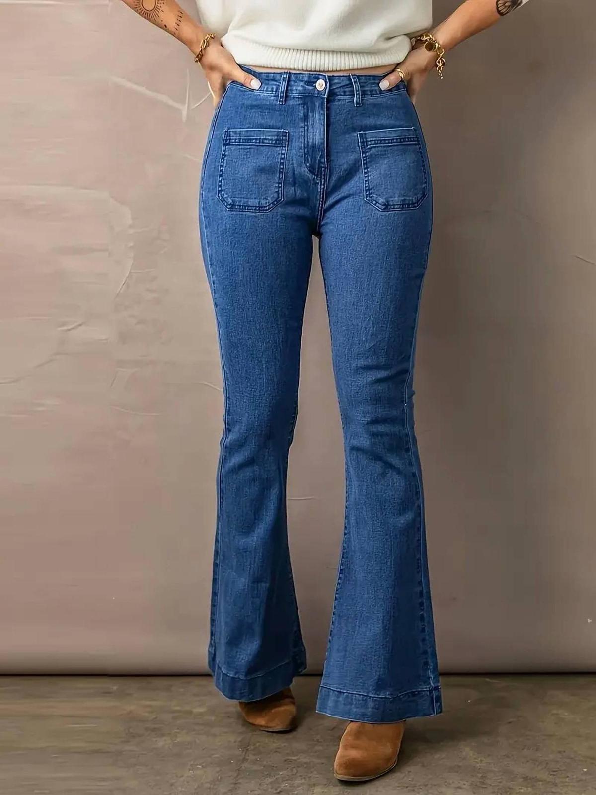 Shiying Fashion bell denim flare jean size XL - $41.58