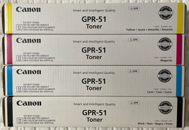 Canon GPR-51 Toner Cartridge Set For imageRUNNER C250 C255 C350 C355 Retail Box - £186.21 GBP